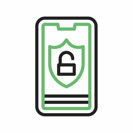 Secure Device icon vector image.のイラスト素材