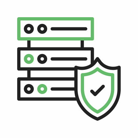 Secure Server icon vector image.のイラスト素材