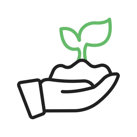 Seedling icon vector image.のイラスト素材