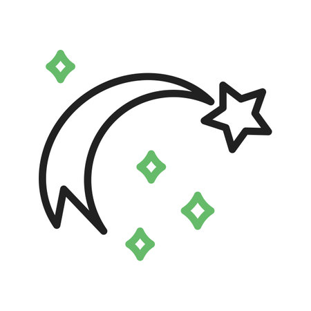Shooting Star icon vector image.のイラスト素材