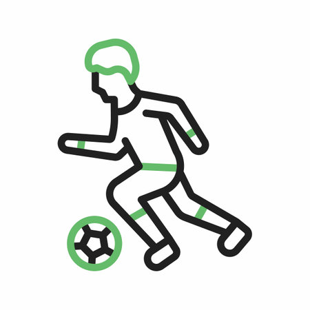 Soccer Player icon vector image.のイラスト素材