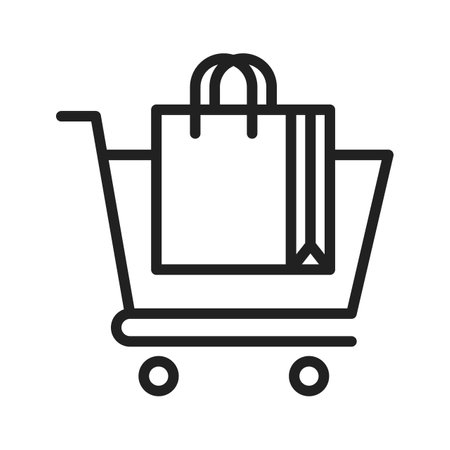 Shopping icon vector image.のイラスト素材