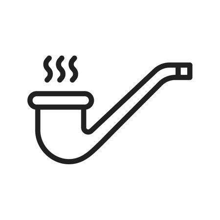 Smoking Pipe icon vector image.のイラスト素材