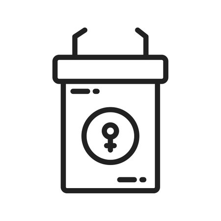 Speech Podium icon vector image.のイラスト素材