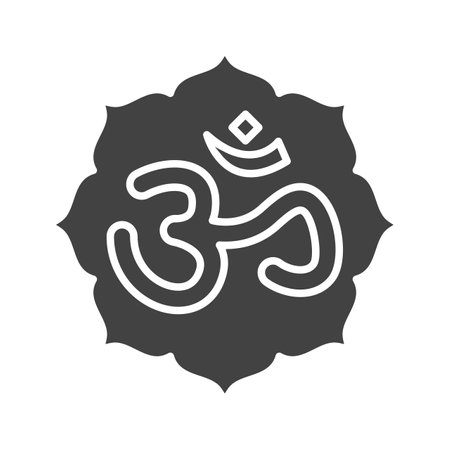 Om icon vector image.