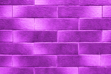 Ultra Violet Gradient Bricks. Textured wallpaper pattern.の写真素材