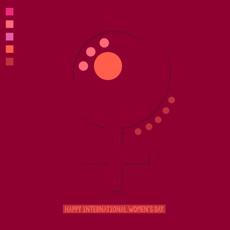 Female Sign and Feminism slogans and inspirational quotes for women. vector illustration.のイラスト素材