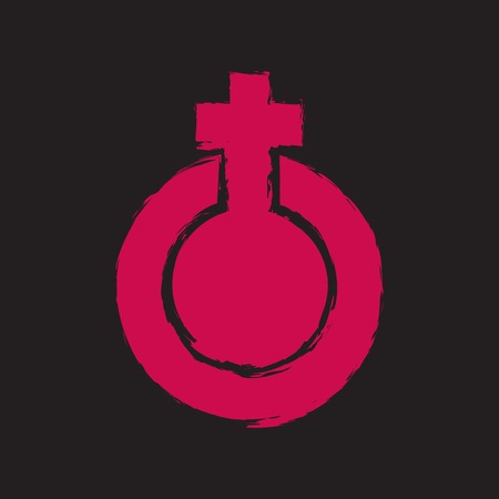 women's logo. women's equality logo in commemorating world women's day.のイラスト素材