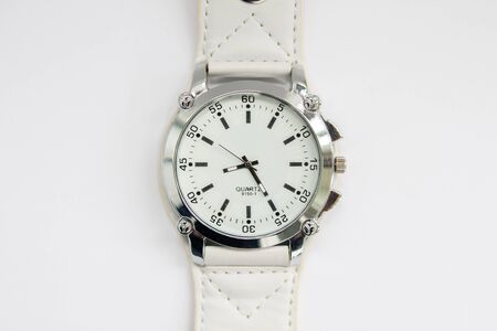 wristwatch on white backgroundの写真素材