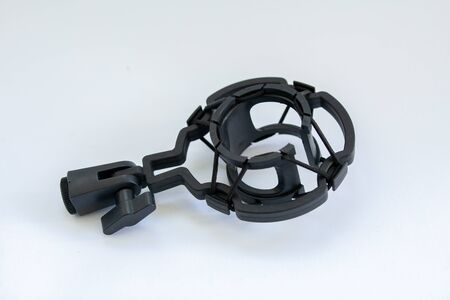 microphone holder on white backgroundの写真素材