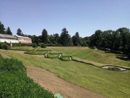 beautiful landscape in summer parkの写真素材