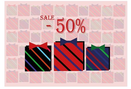 a 50 percent gift banner backgroundのイラスト素材