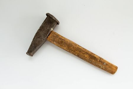 a hammer on a white backgroundの写真素材