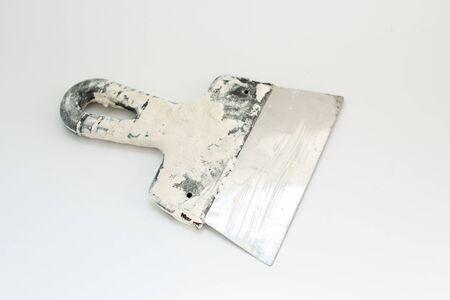 a builder spatula on a white backgroundの写真素材