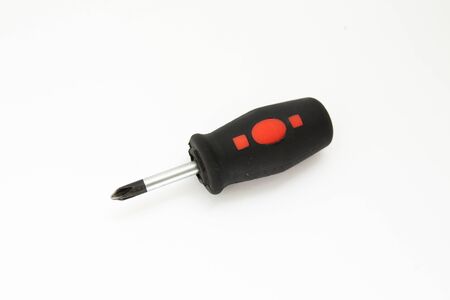 a screwdrivers on white backgroundの写真素材