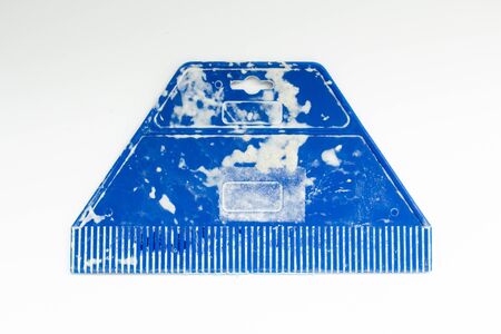 spatula for linoleum on white backgroundの写真素材