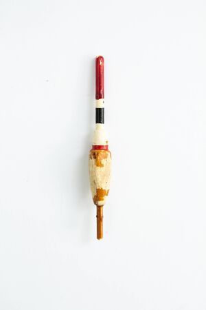 fishing float on white backgroundの写真素材