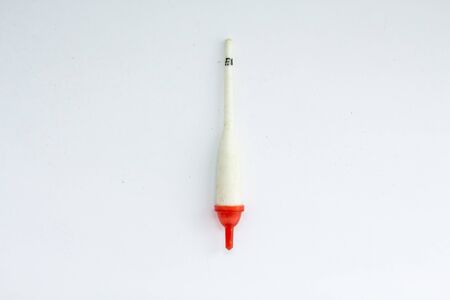 fishing float on white backgroundの写真素材
