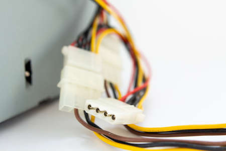 a computer connector from power supplyの写真素材