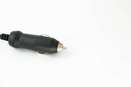 charging a cigarette lighter on white backgroundの写真素材