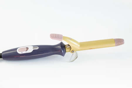 hair curler on white backgroundの写真素材