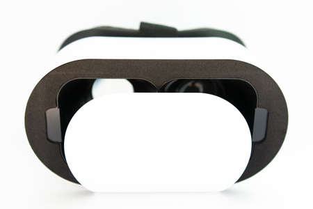 virtual reality glasses on white backgroundの写真素材