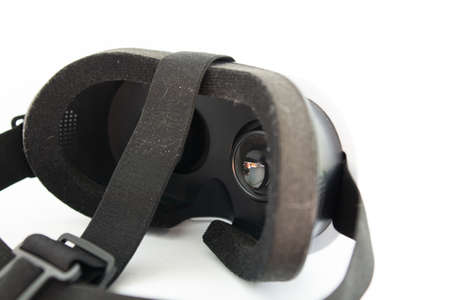 virtual reality glasses on white backgroundの写真素材