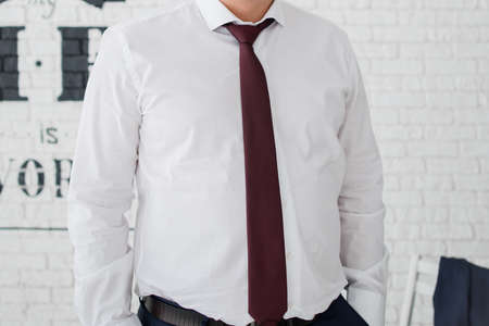 the groom is going to get dressed for the wedding in morning