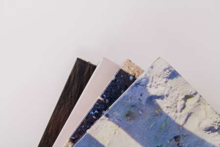 a books are in a pile on top of each other on a white backgroundの写真素材