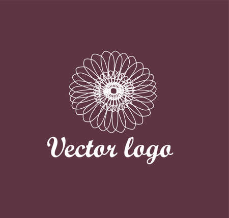 Vector boho icon and symbols - sun logo design templates - abstract design elements for decoration in modern minimalist styleのイラスト素材