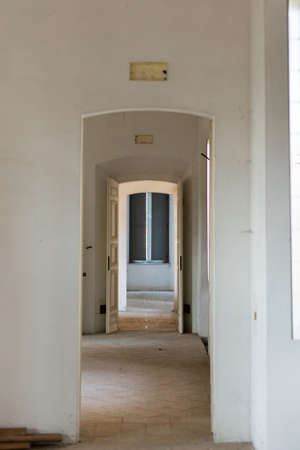 an old vintage wooden door in old house cottage villa european architectureの写真素材