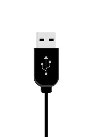 an usb cable for computer or laptopのイラスト素材