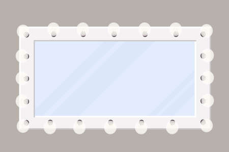 makeup artist mirror t in the beauty roomのイラスト素材