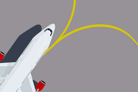 a white passenger plane at the airport background travel airplane flightsのイラスト素材