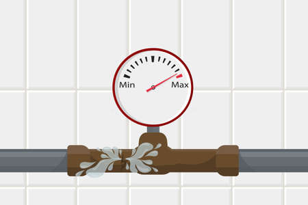 a fuel pressure sensor at maximum pressure value indicator