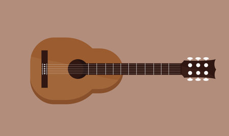 a guitar musical instrument vector business card   musicianのイラスト素材