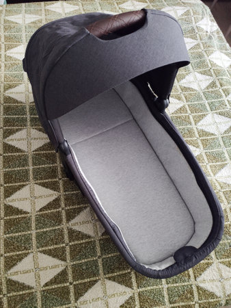 bassinet from a stroller in a separate roomの写真素材