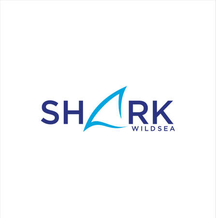 Shark Fin logo Design Template Vector illustrationのイラスト素材