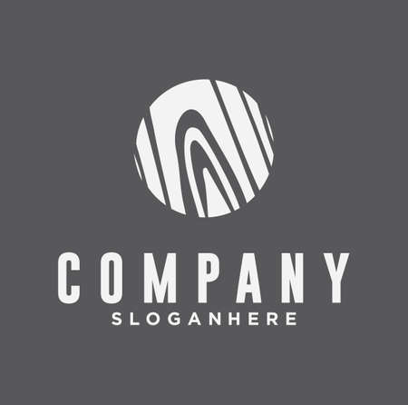 Plank Wood Logo Design Decorative Fabric Wood, Abstract, Background Vector with black Background. Wood Company Logo Design Inspiration Stock Vector.のイラスト素材