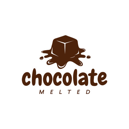 chocolate logo vector icon illustration design template,logo design templateのイラスト素材