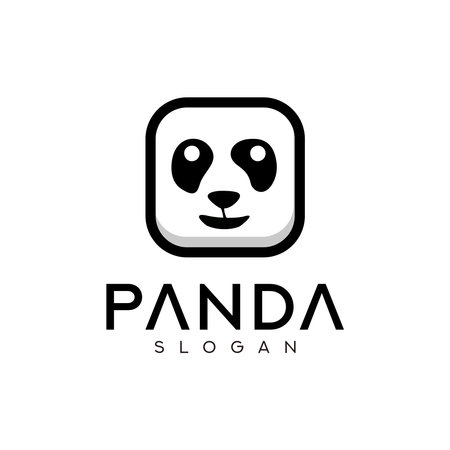 Panda logo design vector templateのイラスト素材