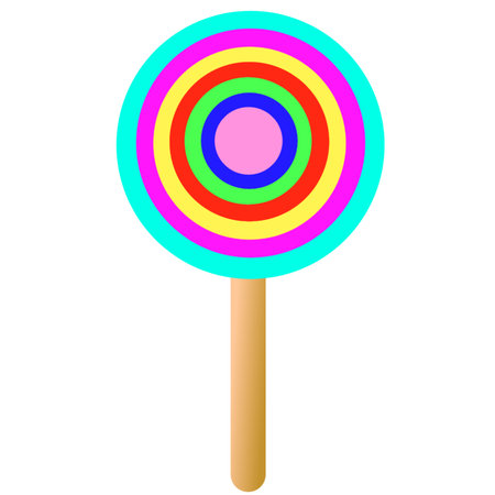 Lollipop icon. Vector illustration isolated on a white background.の写真素材