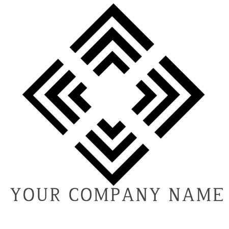 Vector template. Geometric art deco style. Monogram design element.の写真素材