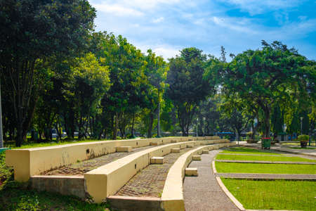 Like a chair without occupants,I feel lonely even though there are lots of natural beauty that I deserve to enjoyの写真素材