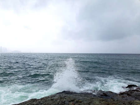 Rough wavesの写真素材