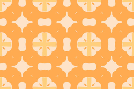 Geometric seamless textile pattern 3d illustrated