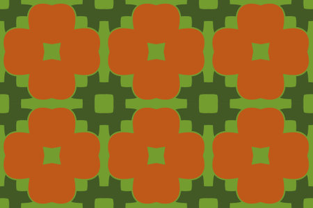 Geometric seamless textile pattern 3d illustratedの写真素材