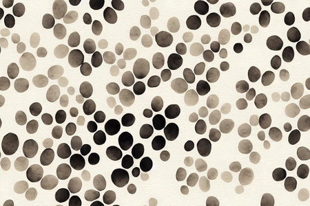 Traditional Korean watercolor seamless design 3d illustratedの写真素材