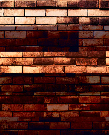 Real brick wall 3d illustratedの写真素材