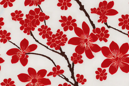 Japanese kimono pattern seamless design 3d illustratedの写真素材